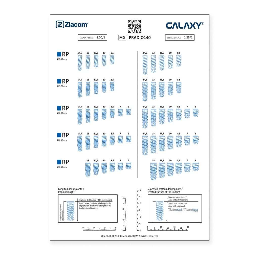 Plantilla radiográfica Galaxy 