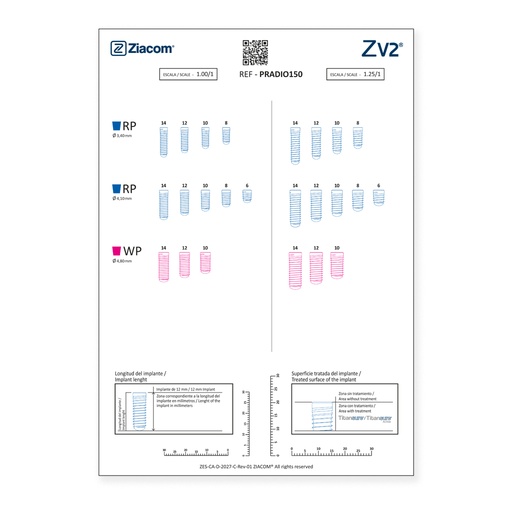[PRADIO150] Plantilla radiográfica ZV2 